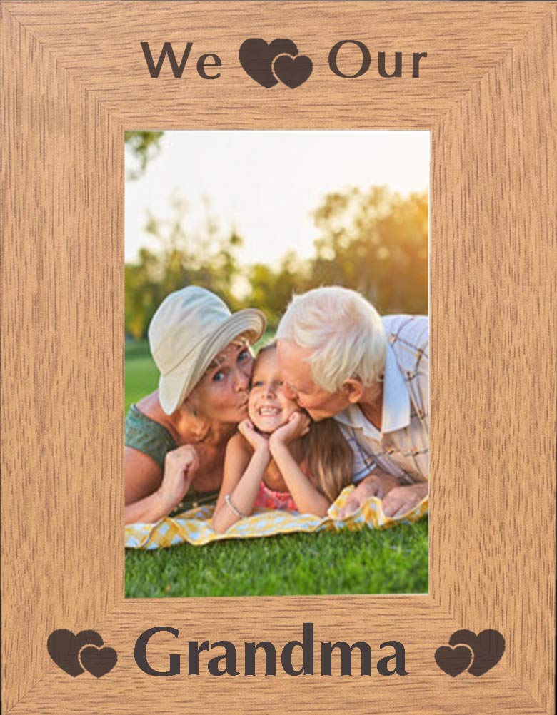 Chris Bag Of Goodies Brown We Love Our Grandma 6X4 Photo Picture Frame Keepsake Gift From Grandson Granddaughter Grandchildren For Birthday Present Christmas