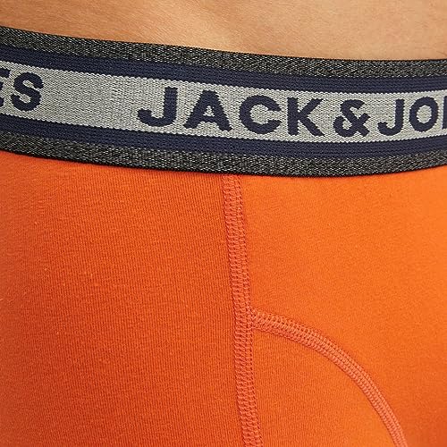 JACK & JONES Herren Unterhosen Shorts Boxershorts Trunks 3er Pack, Farbe:Mehrfarbig, Wäschegröße:M, Artikel:- Navy Blazer/dgm/exub – Ansicht 5