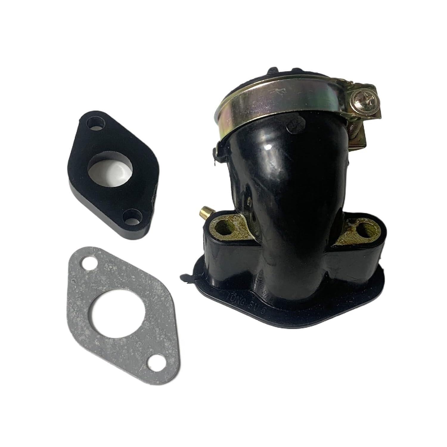 Universal GY6 Carburetor Intake Gasket Manifold Pipe Moped Scooter ATV Go Kart Engine Part Intake Spacy 125 150 cc(Clear)