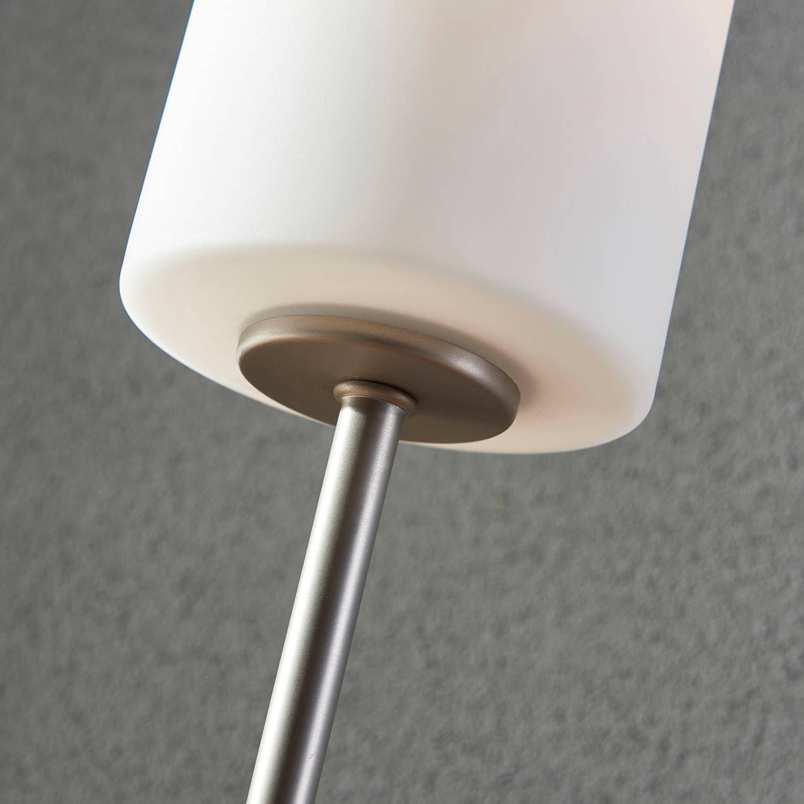 Lindby Lampada da tavolo (Moderno) colore Bianco, in Vetro ad es. Soggiorno & Sala pranzo lampada