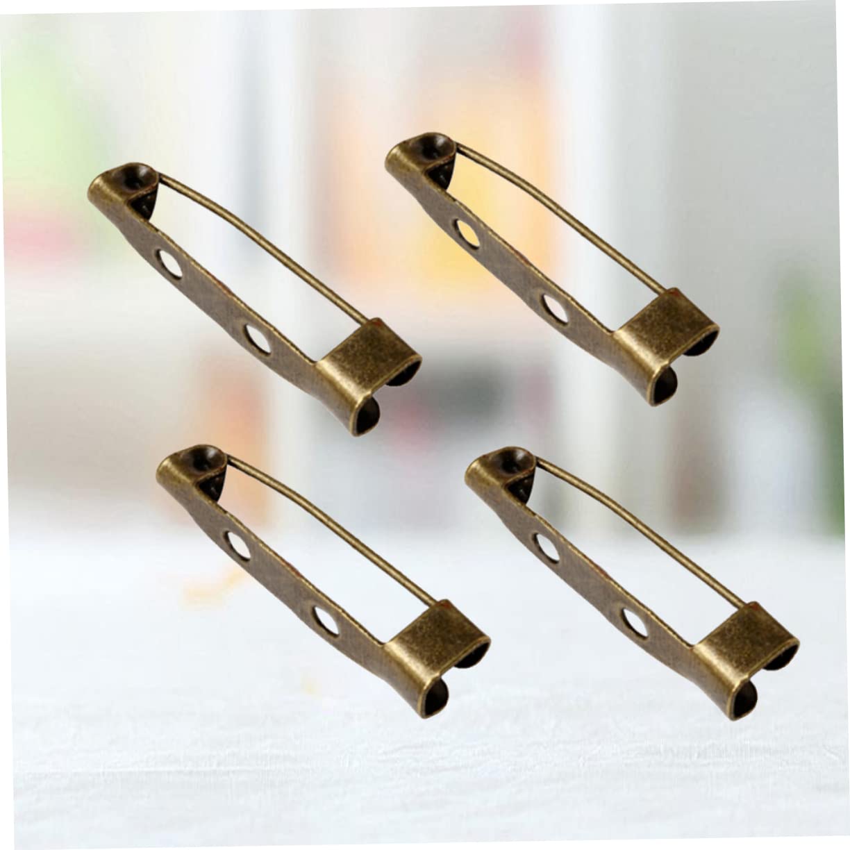 NUOBESTY 600 Stk Bulk-Schmuck Metallstange Balkenbefunde Brosche Rückenleiste Sicherheitsverschluss zurück Rückensicherheit Pin-Rücken Verschluss Brosche Kleidung Stift Schnalle