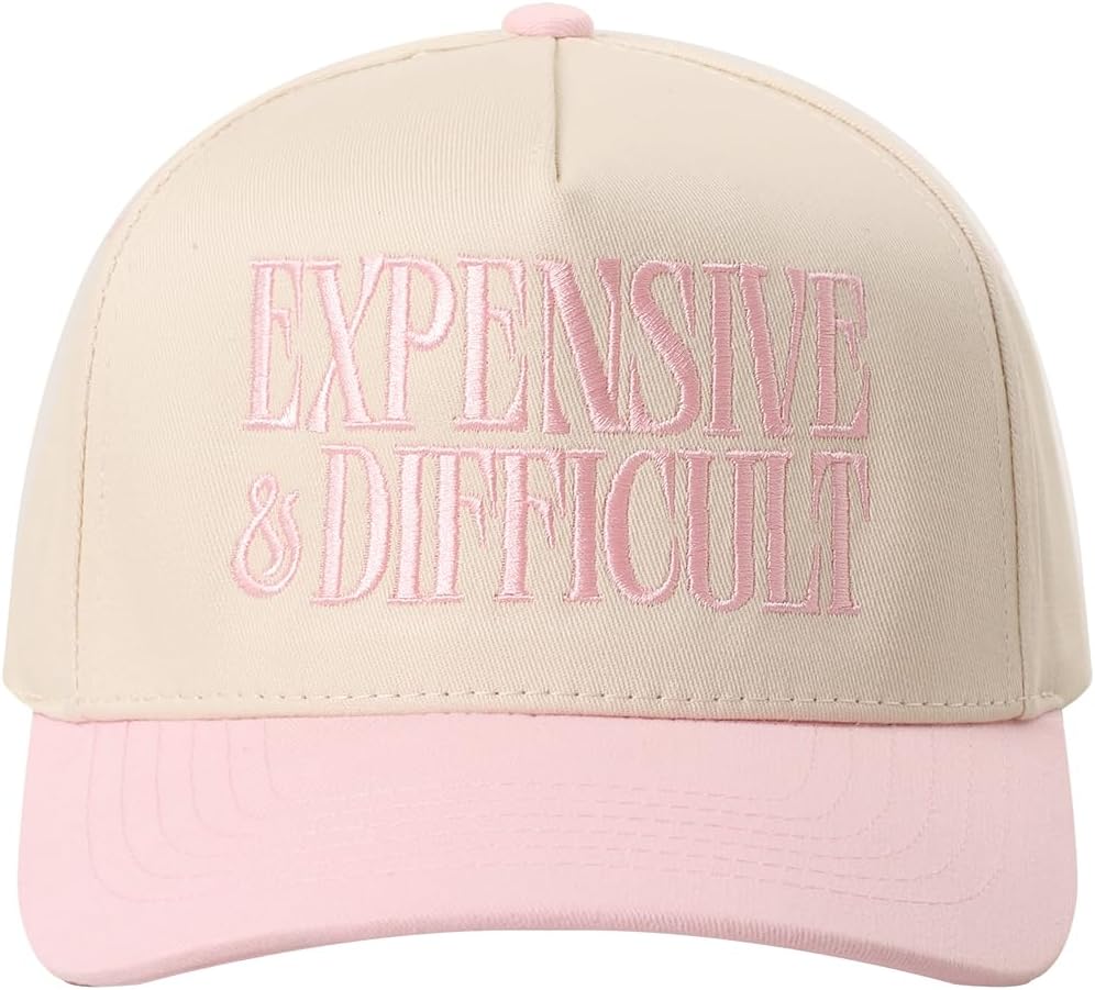 MIRMARU Two-Tone Vintage Canvas Trucker Hats for Men & Women, Adjustable Size Baseball Caps with Trendy Embroidered Design