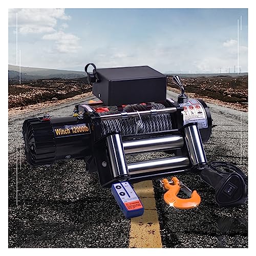 Moteur de treuil électrique 12V avec capacité de traction de 4000 lbs