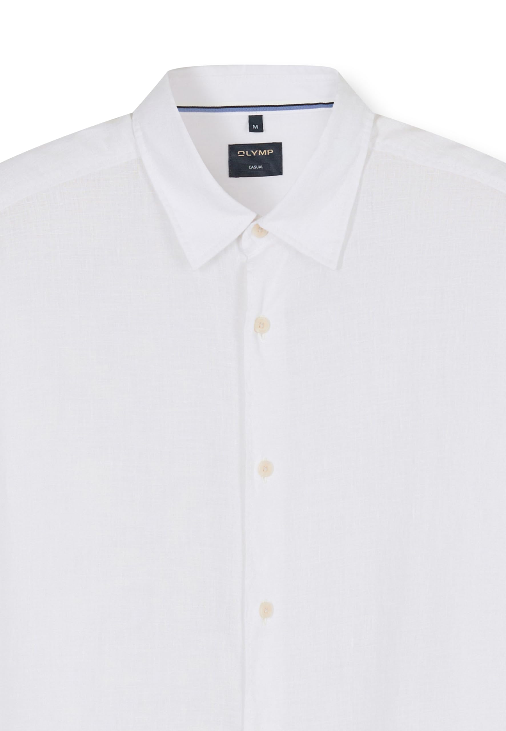 OLYMP Camisa casual para hombre de manga larga 404014, monocolor, 059, informal, 22, cuello Kent
