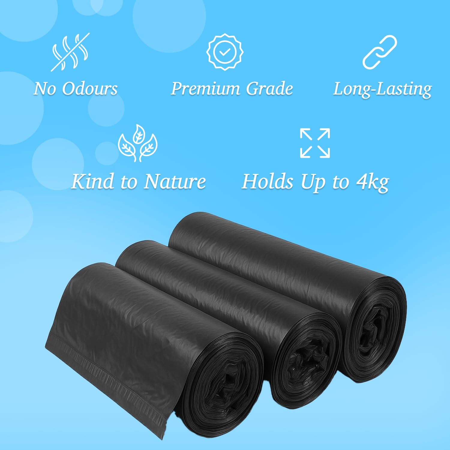 Silken Snow Biodegradable Garbage Bags - 30/6 Pack -5