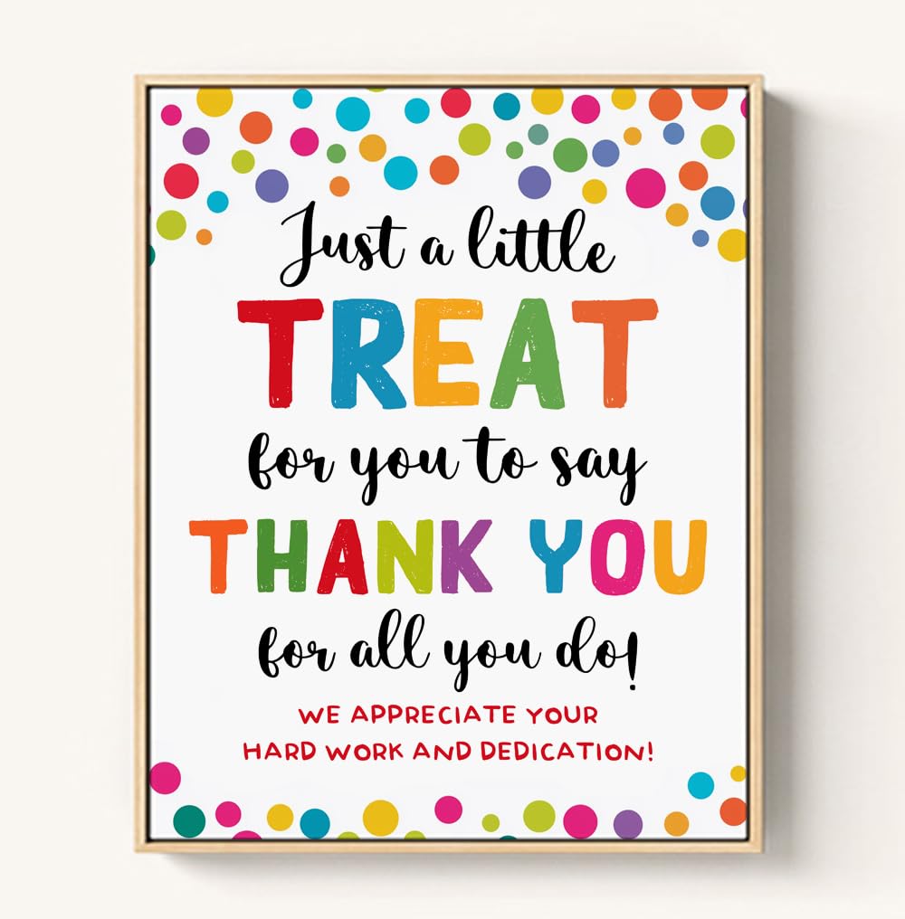 Amazon.com: Treat for You to Say Thank You for All You Do Sign