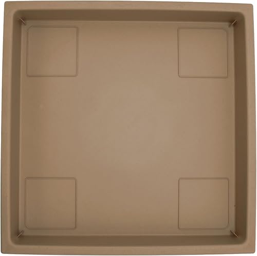 Miniatura 8 de The HC Companies Plato cuadrado de plástico de 11 pulgadas para macetas, bandejas para plantas de interior y exterior para macetas, 11.38 x 11.38 x