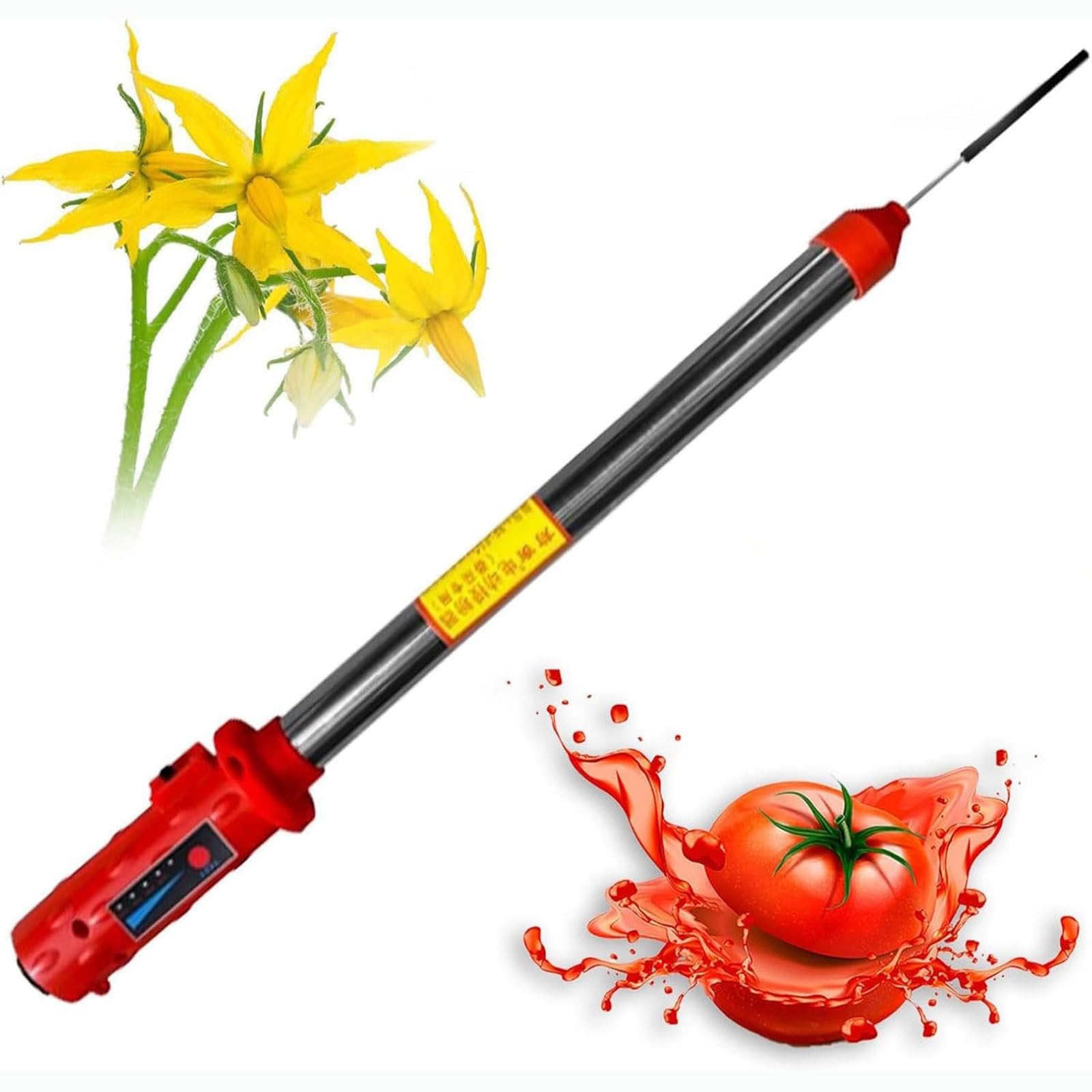Pulvérisateur de pollen électrique pour tomates avec indicateur LED et batterie durable