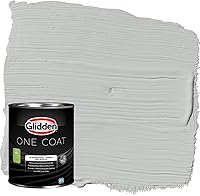 Vista 27 de Glidden Pintura interior + imprimación: gris/plata antigua, una capa, plana, 1 galón
