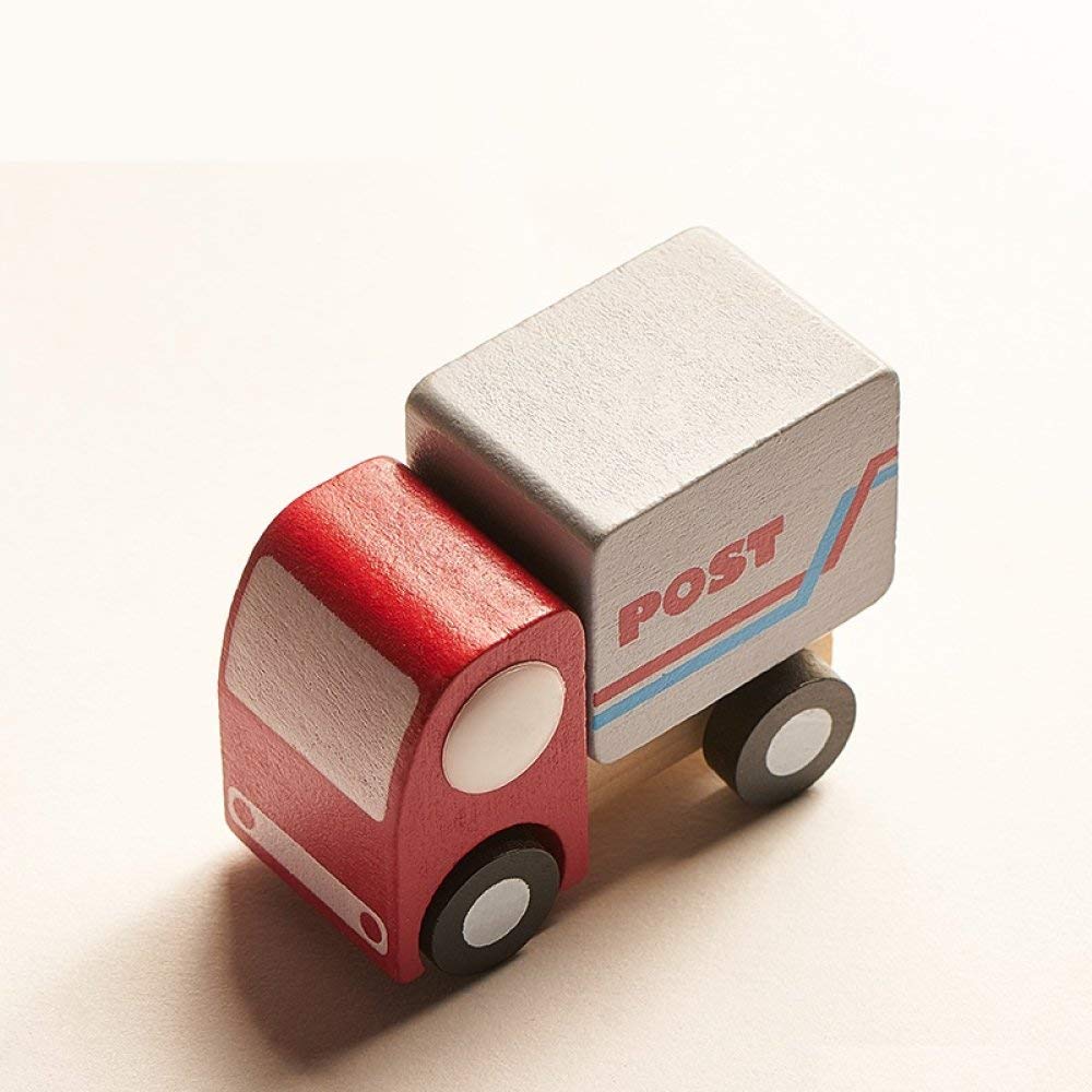 Bois voiture postale statue mignon cadeau d'art original pour anniversaire et fête
