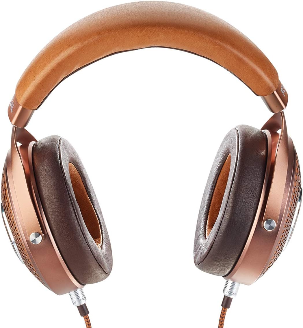 focal stellia closed back circum aural over ear headphones cognac