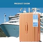 Cruise Luggage Tag Holders 6 Pack, Waterproof Clear PVC Tags | Soft clear PVC sleeves with metal loops for Royal Caribbean, Celebrity and cruise travel; protects printed luggage tags.