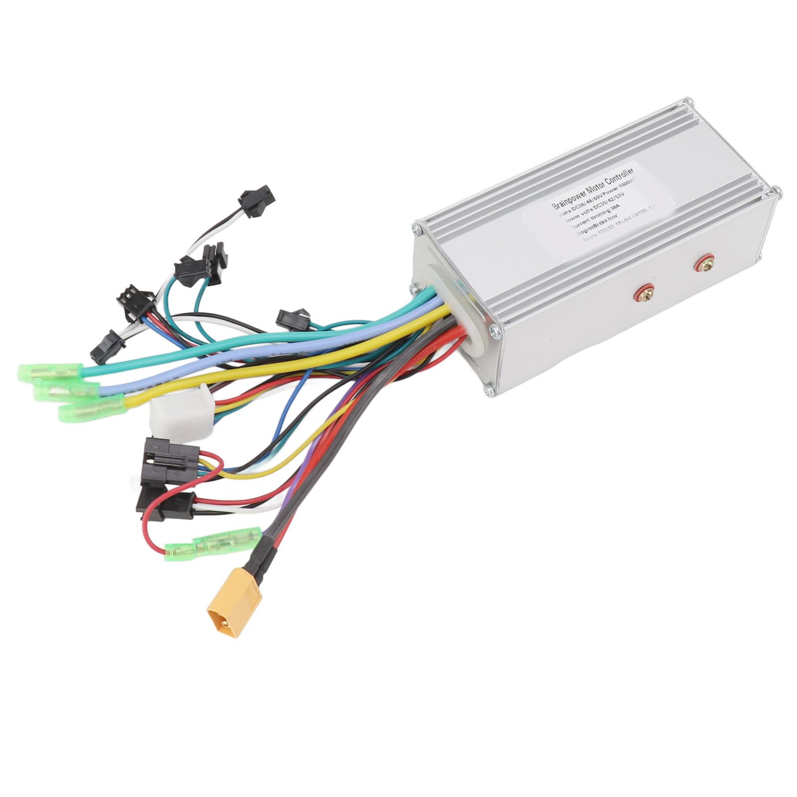 BuyWeek Kit Controller Brushless Bici Elettrica Controller Onda Sinusoidale 36V 48V 60V 1000W 38A 3 Modalità con Display LH100