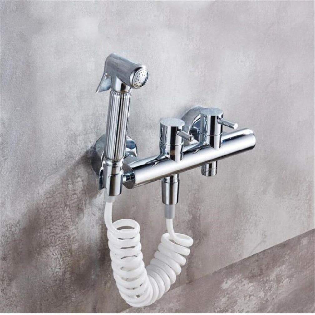 Douchette bidet shattaf eau chaude et froide avec robinet chrome
