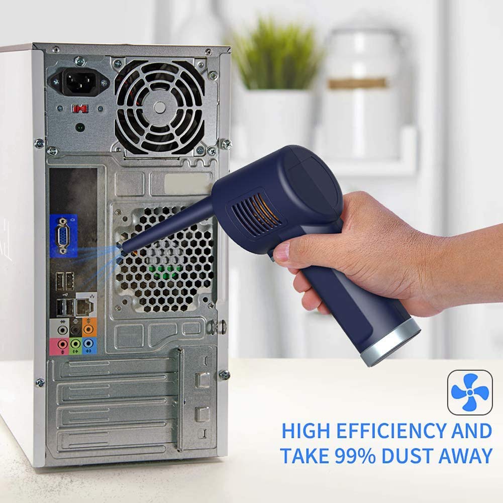 Spolverino Elettrico ad Alta Pressione Senza Fili - Ventilatore per Pulizia Computer - Detergente Tastiera - Dispositivi elettronici e detergente per Laptop - Pulizia Profonda Ecologico
