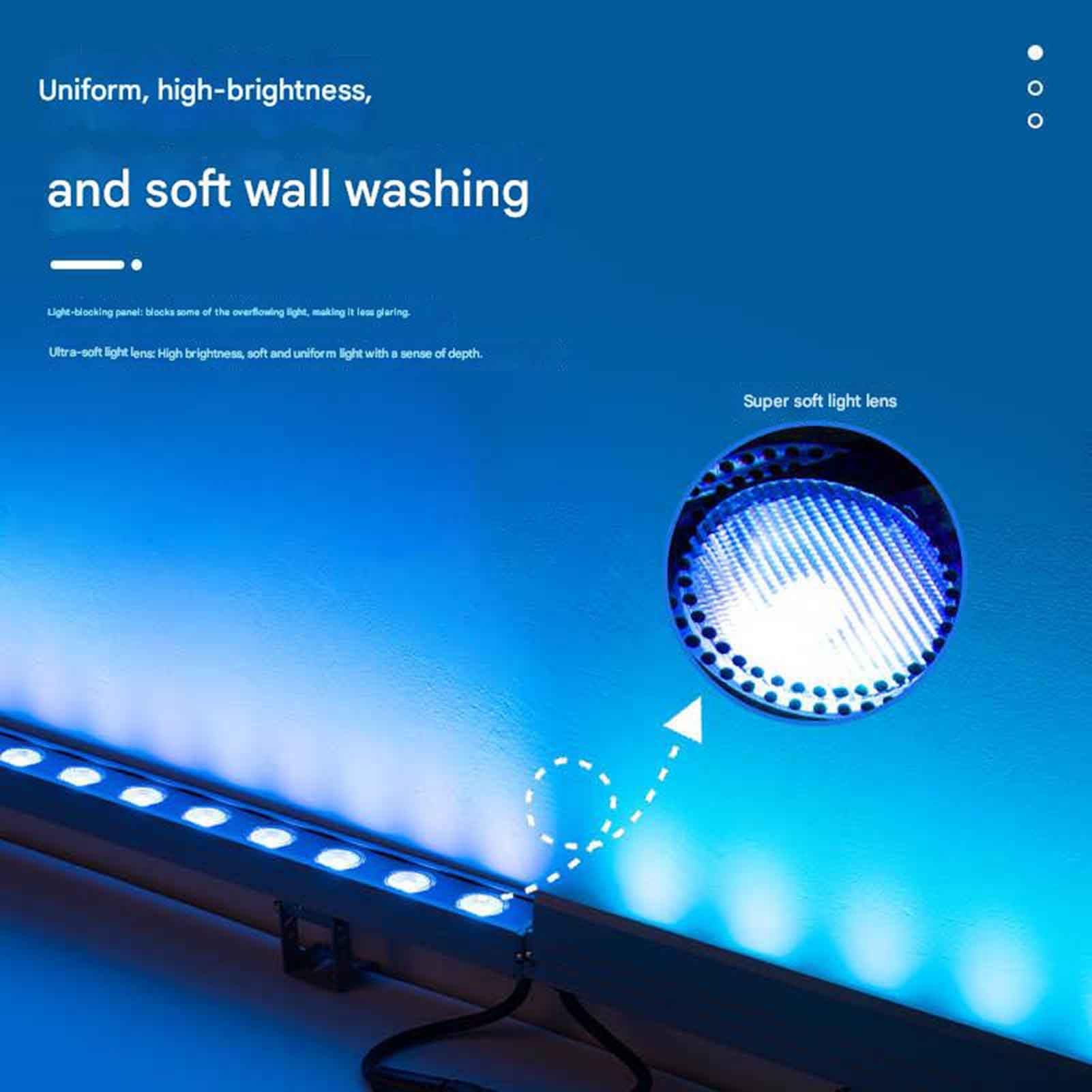 Spot LED Linéaire Rectangulaire Encastré pour Extérieur, Lampe De Jardin Enterrée, Étanche IP65, Éclairage De Couloir Et D'escalier(Warm White,AC220V(36W))