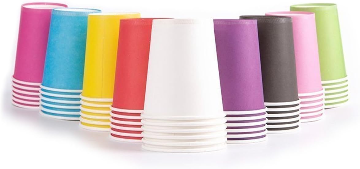 Amazon.com: Yes!Fresh Party Cups,50 Count,Multicolor Paper Cups For ...