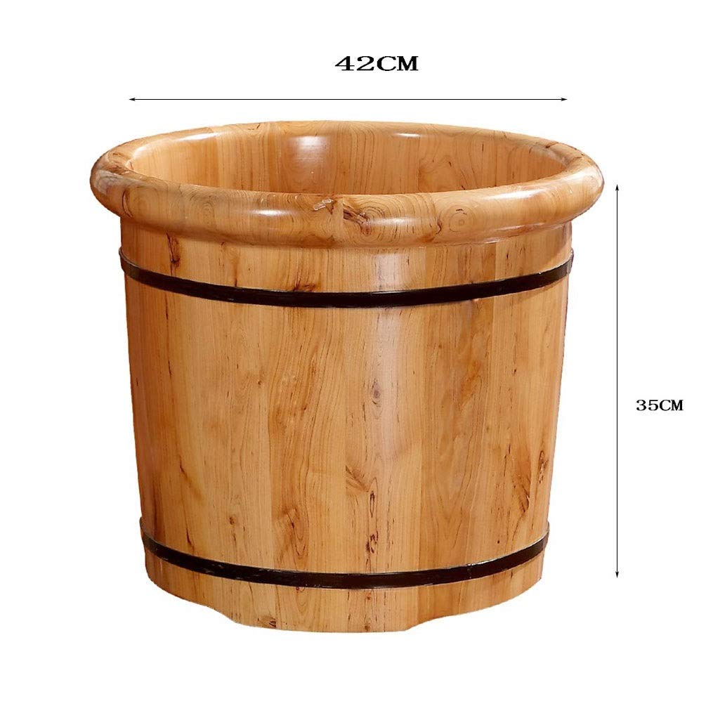 Foot Spa Drewniana beczka z drewnianymi stopami Wanna, Beczka do moczenia stóp, Wanienka do moczenia stóp, Solidne drewniane wiadro do kąpieli stóp, Spa, masaż, sauna. Present