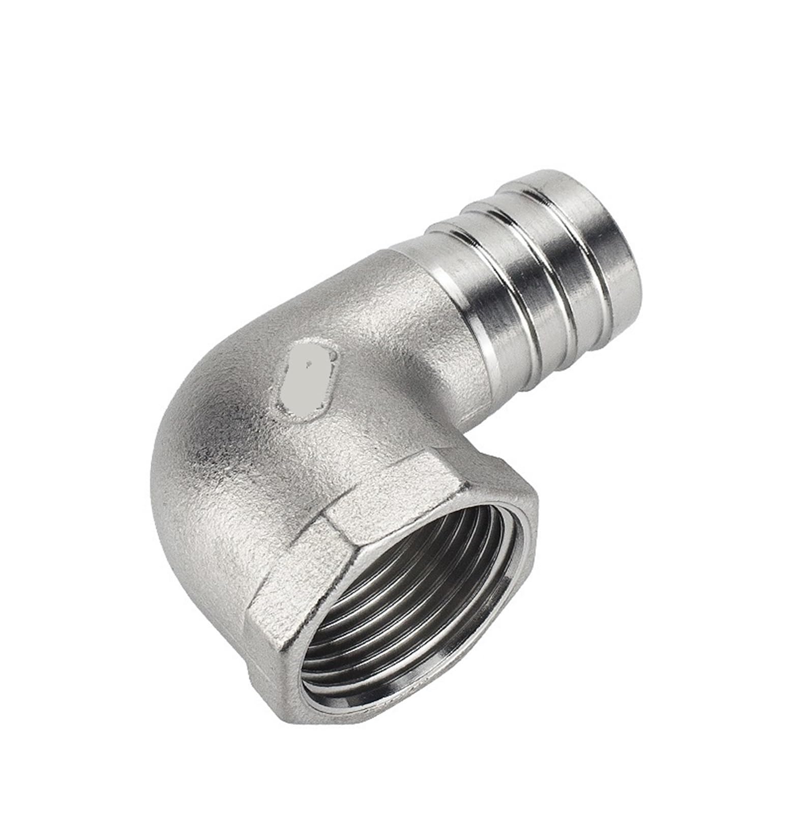 Codo de 90 grados pagoda acero inoxidable 304 reducción de agua G3/4
