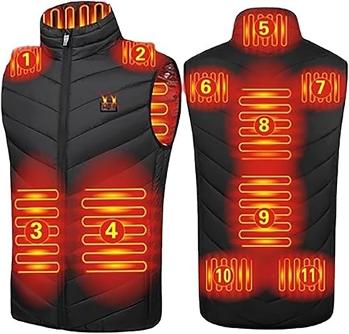 Heated Vest USB Electric Heated Vest Heating Jacket Winter Vests for Outdoor Motorcycle Camping Fishing Skiing