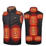 HSOSK Heated Vest USB Electric Heated Vest Heating Jacket Winter Vests for Outdoor Motorcycle Camping Fishing Skiing
