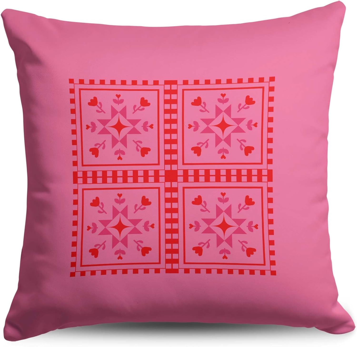 NORTHWEST Valentine's Day, Quilted, Throw Pillow 18 x 18 Inches