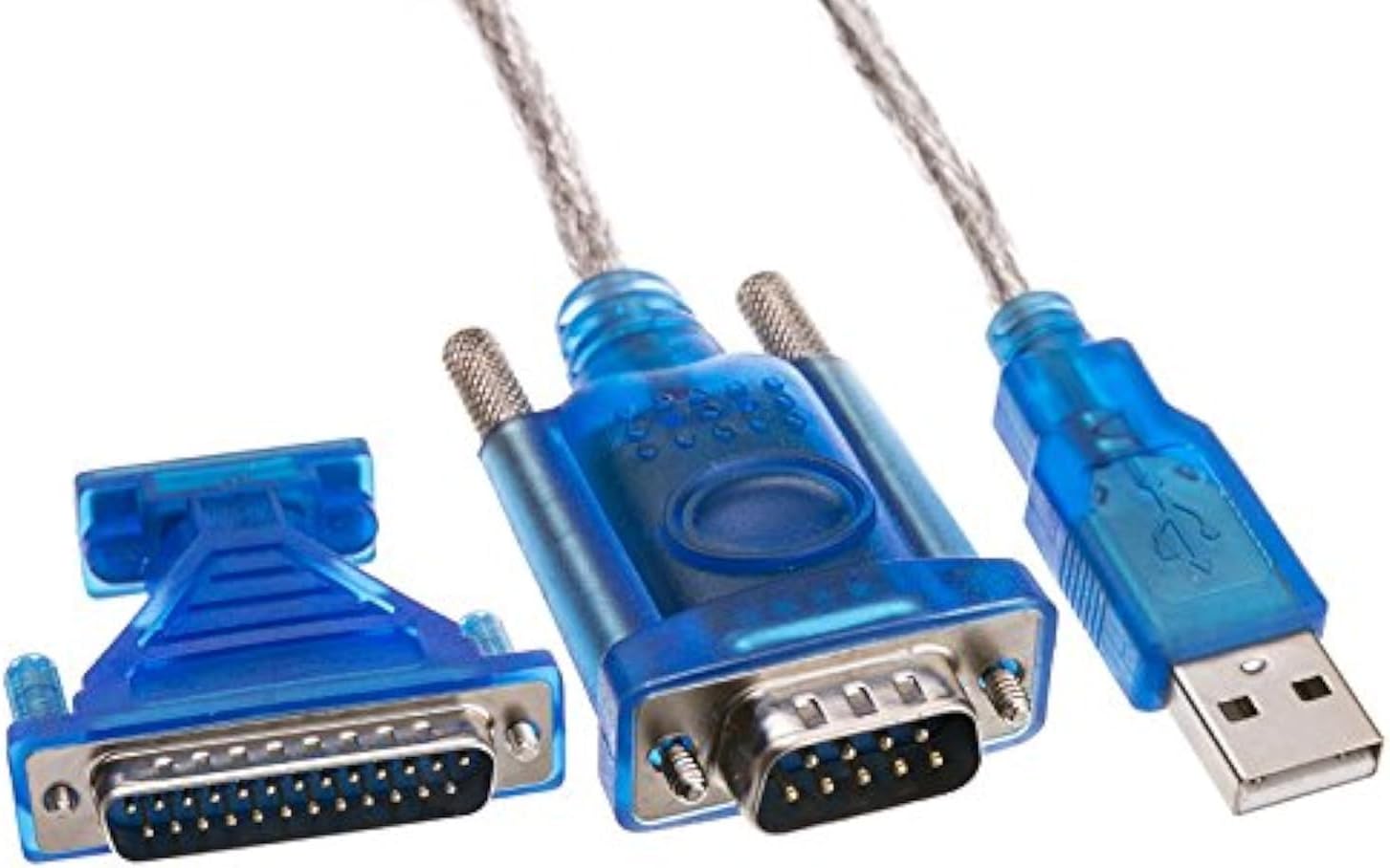 New USB 2.0 to RS232 COM Port 9 Pin Serial DB25 DB9 Adapter Cable Converter