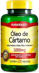 Óleo de Cártamo 1000mg - 120 Cáps., Maxinutri