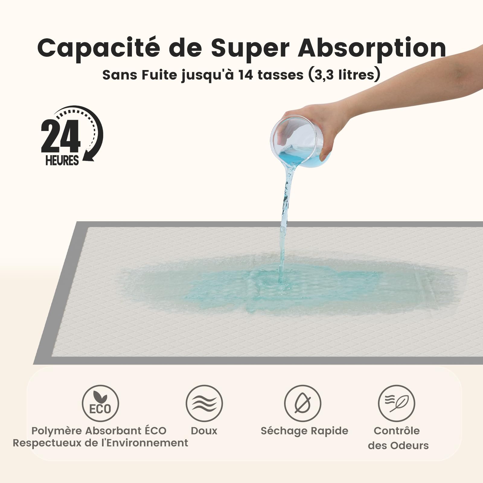 Gardner Pet Lot de 25 Alèses pour Chien 94x137 cm - Super Absorbantes, Anti-Fuites avec Dos Anti-Dérapant - Protection de Sol pour Chiots et Chiens Adultes - Tapis d'Éducation et de Voyage