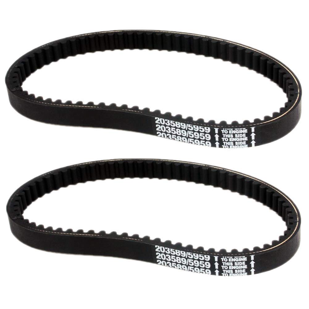 QAZAKY 2 PCS Drive Belt Replacement for Manco 5959 Comet 203589 Hoffco 99470 30 Series TAV30 TAV2 Ken-Bar 300009 Carter Kartco Go Kart 5HP-6HP 7HP 285B 286B 286U 485B 906C Murray 12-8487 Rotary 8487