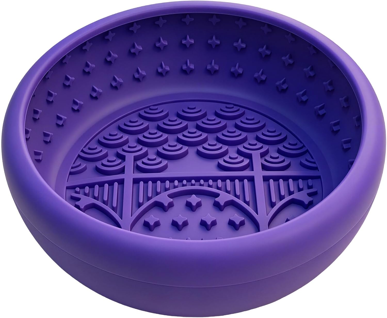 Dog Lick Bowl, Silicone Slow Feeder Lick Mat for Cat Pets Liquid Treats | 2 cups,food-grade BPA free, strong suction,dishwasher safe,small medium large breeds , dry wet frozen food,slow down eating