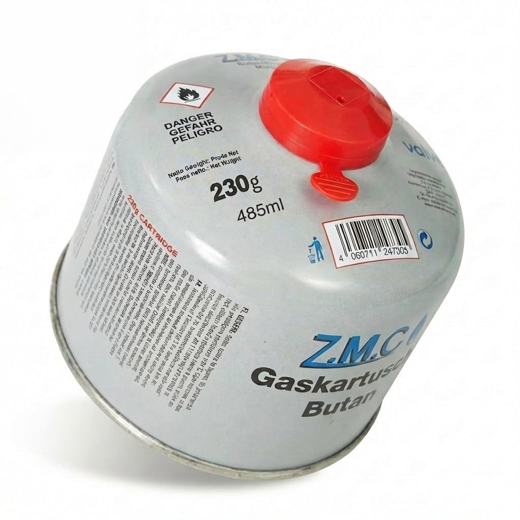 Z.M.C Cartuccia di gas 230 g/485 ml con valvola a vite (24 cartucce di gas da 230 g)