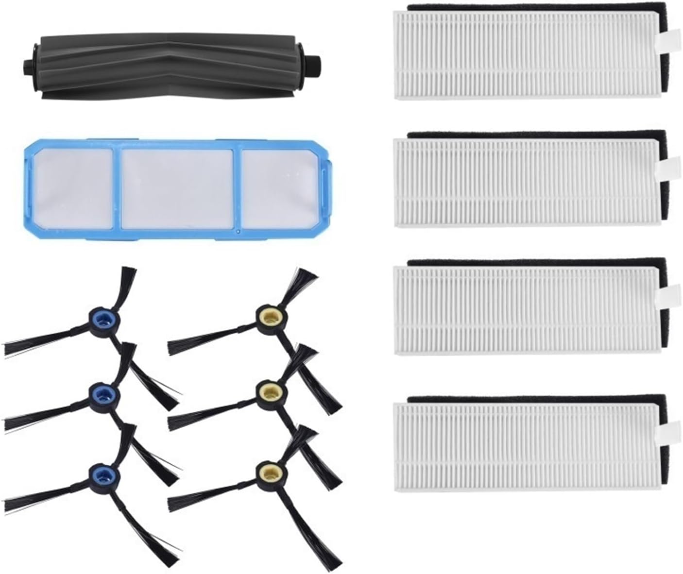 Main brush, side brush, HEPA filter, Compatible For ILife A9S, A9, A7, robot vacuum cleaner accessories Parts