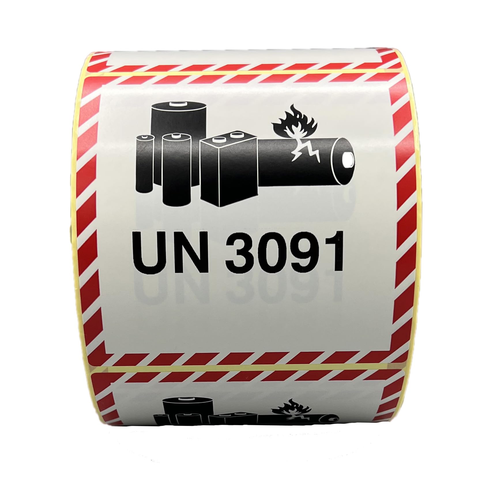 ADR 3091-100 x 100 mm – 1000 etichette su rotolo – Carta autoadesiva – ADR