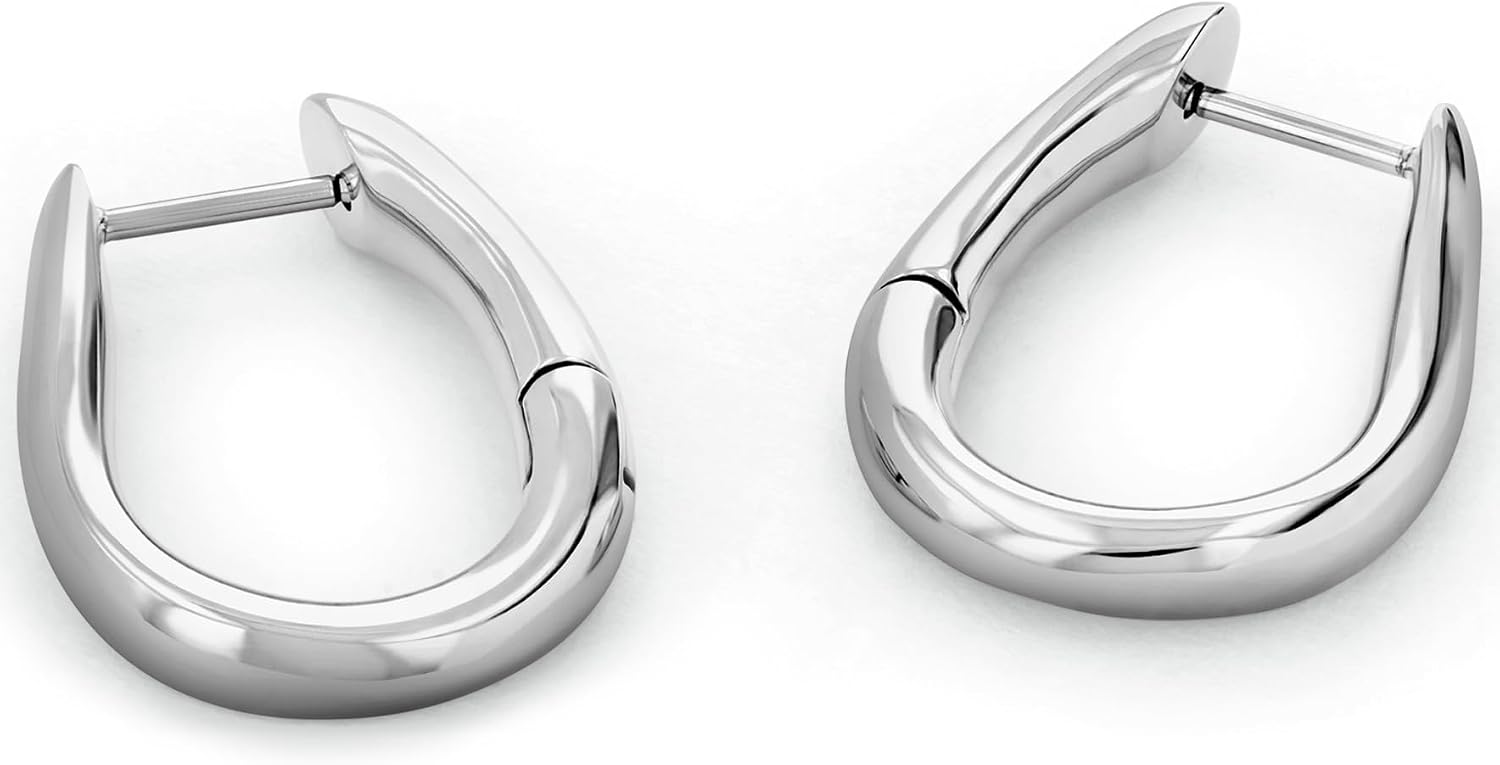 Calvin Klein Women's Jewelry - CK Statement Links Medium Dangle Earrings - Stainless Steel - Contemporary Fashion for Everyday Wear - Gift for Her
