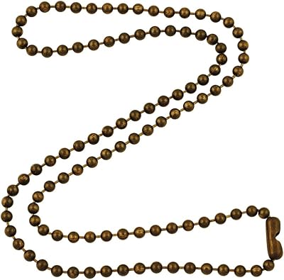 Antique Brass Ball Chain Necklace 