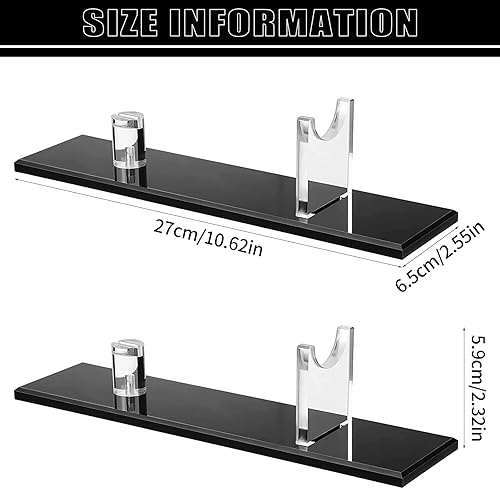 Miniatura 9 de 2 soportes de exhibición de cuchillos, estuche acrílico para cuchillos, colección de cuchillos de escritorio, soporte único para cuchillos para
