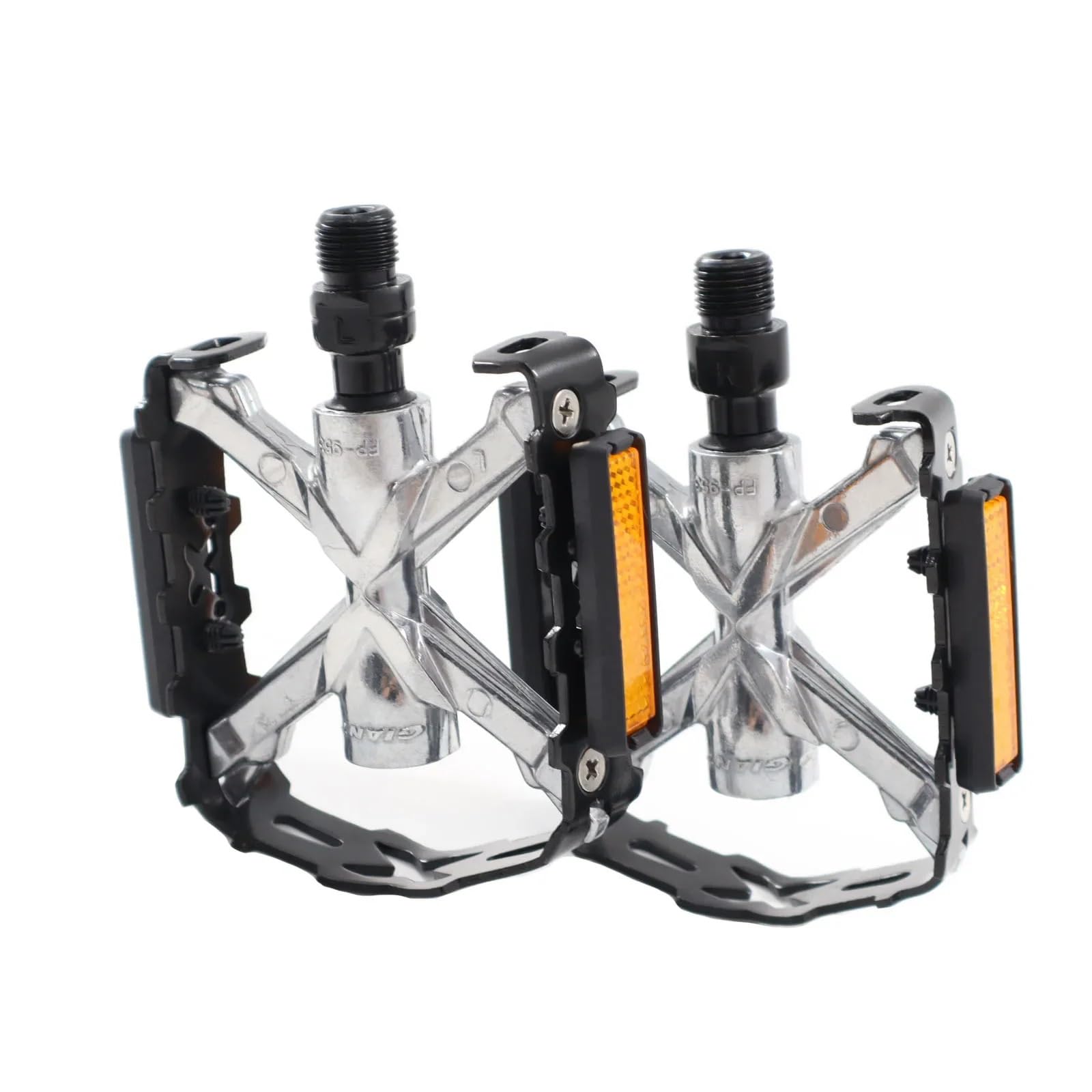 JIASHUNHE Bike Pedals Bicycle Pedals Aluminum Alloy Bearing MTB Road Bike Pedal Anti-Slip Ultralight Quick Release 14mm Universal Thread Part