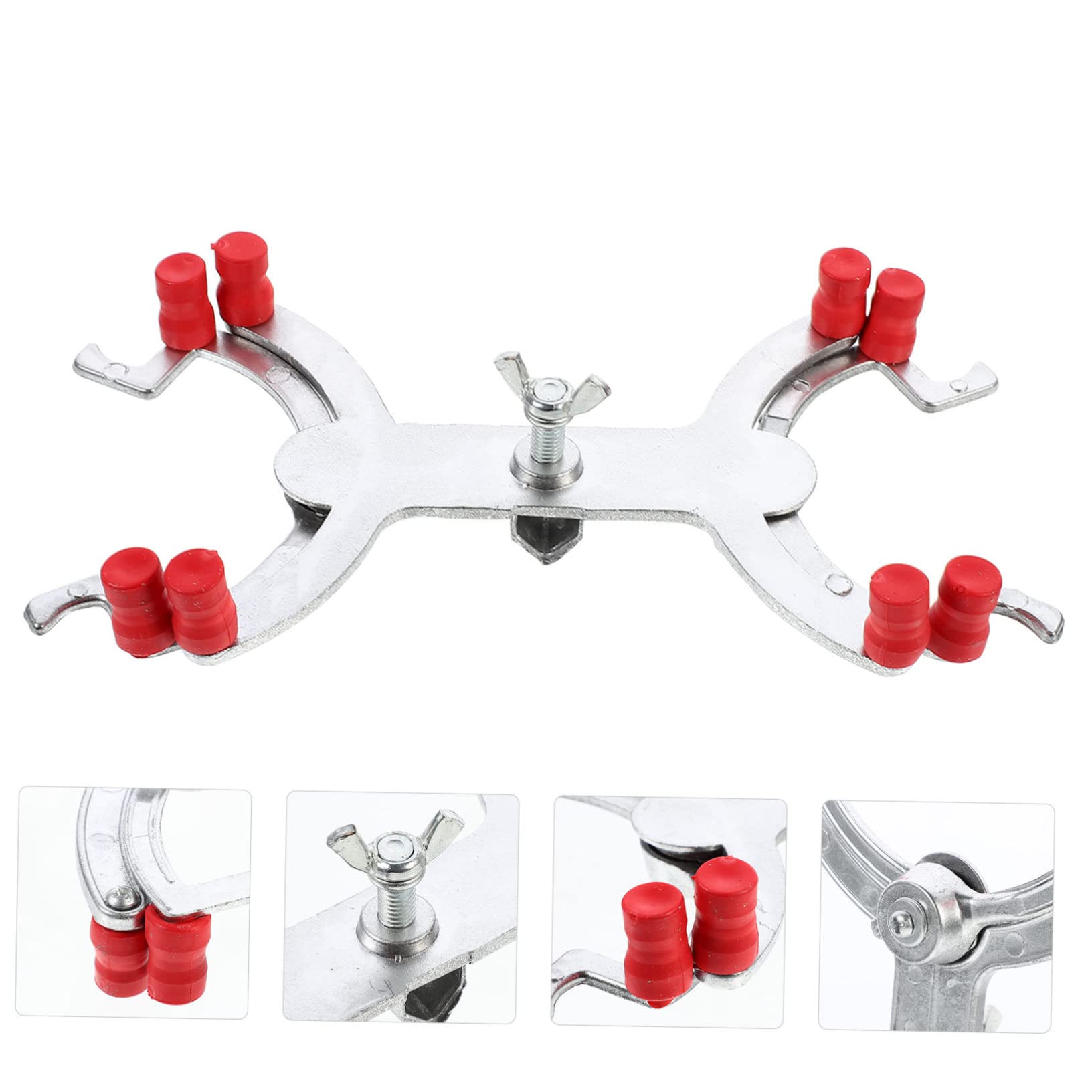 Alipis 5 Stück Titrationstisch Clip Chemie Zubehör Titrations Clip Klemme Labor Clips Für Titrationen Aluminium Clip Schulbedarf Experiment Silber Aluminiumlegierung