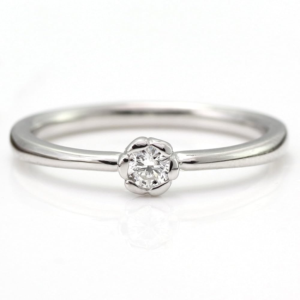 Amazon | SUEHIRO ダイヤモンド リング 0.1カラット プラチナ