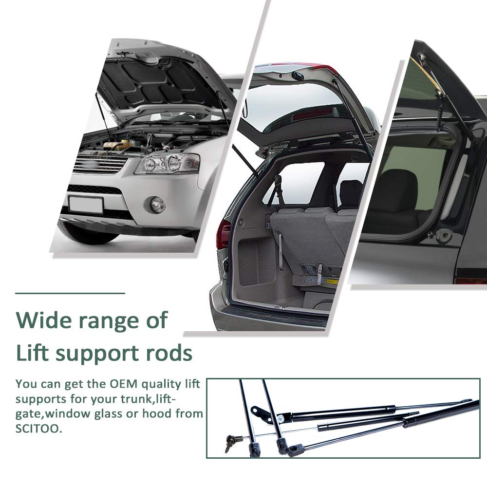 SCITOO Liftgate Lift Supports Replacement Struts Gas Springs Shocks Fit for Mitsubishi Outlander 2.4L 2008-2013,for Mitsubishi Outlander 3.0L 2007-2013