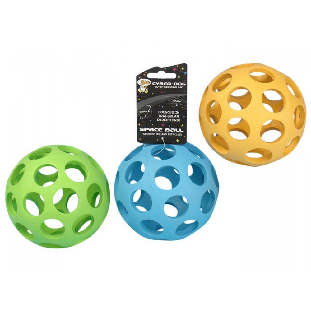 Cyber Dog Rubber Space Ball Dog Toy