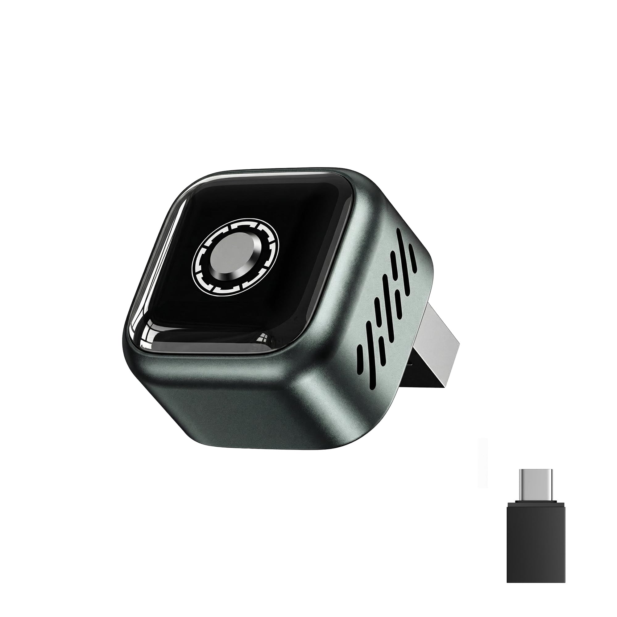 NUOVO 2026 Adattatore CarPlay Wireless & Android Auto 2-in-1, Dongle Mini Wi-Fi 5.8GHz, Corpo in Metallo Dissipante, Funzione One-Click opzionale, Adattatore USB-C Incluso