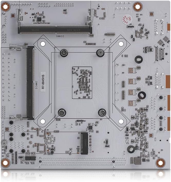 AMD 8845HS 8-core NAS Motherboard with Dual 10G Ethernet Ports and 8-Bay AI Processor (Motherboard +2*SFF8643)