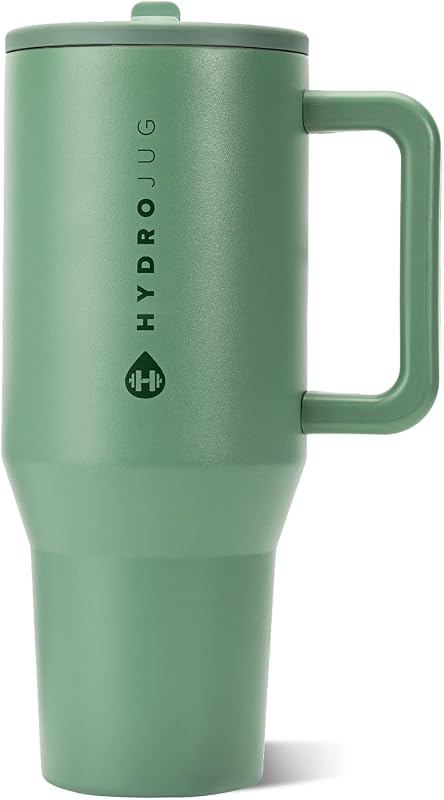 Traveler 40oz, Insulated Tumbler with Handle & Straw, Sage
