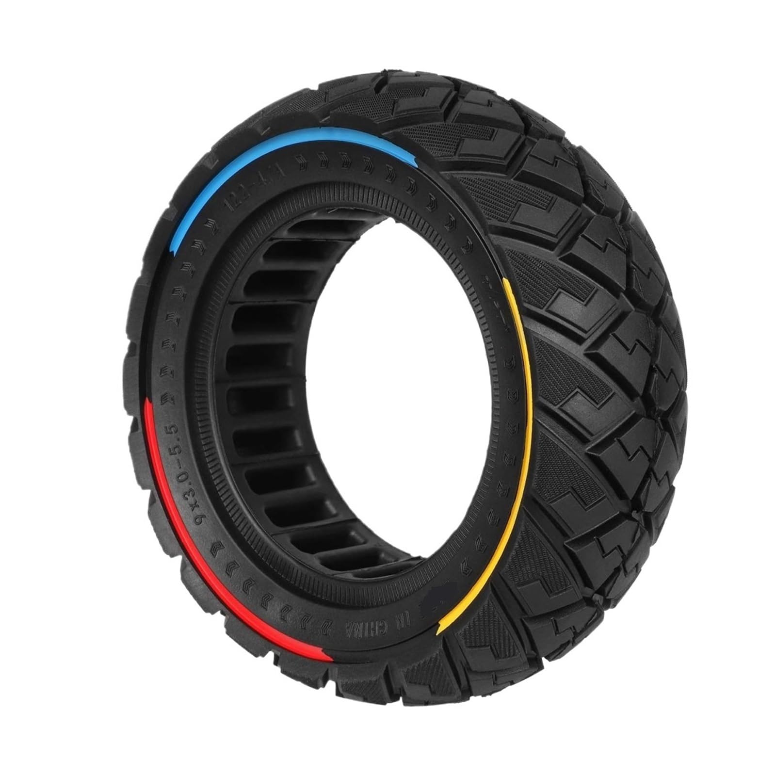 IOLKHFK 9 Inch 9x3.0-5.5 All Terrain Solid Tire, Compatible For Kukirin G2 Pro (2024 New Version) Electric Scooter Anti-puncture Honeycomb Shock Tubeless Tire(1pc Solid Tire)