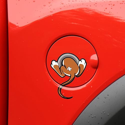 Miniatura 3 de nuoozy Universal Car Fuel Tank Cap Pegatina Cool Decorativo Vinilo Pegatina C002 (1 Unidad)