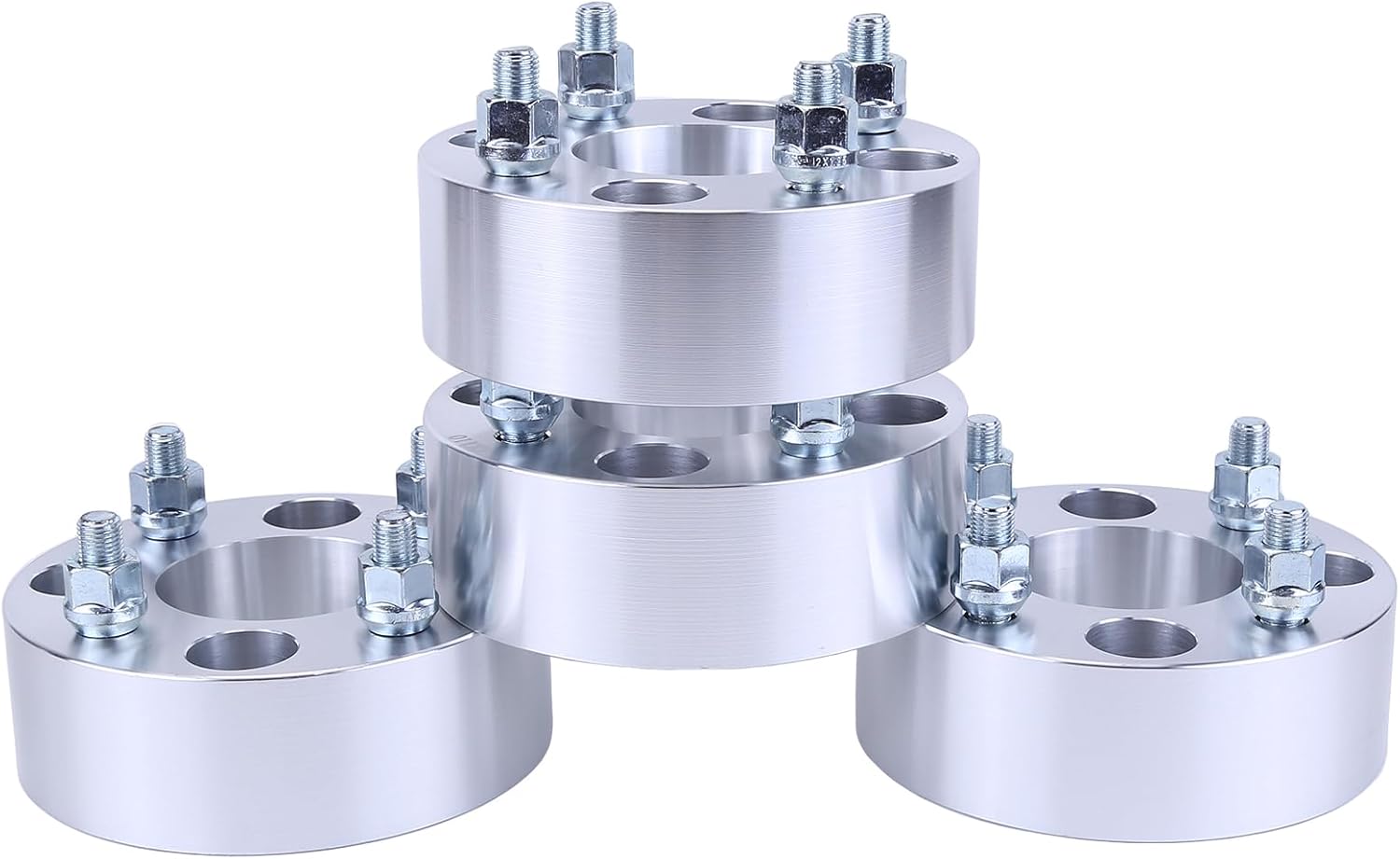 4Pcs 2inch 4x110mm Flange Hubcentric Wheel Adapters Spacers for CFMoto Uforce 1000 UTV 2019-2024 68mm Hub Centric Wheel Adapters with M12x1.25 Thread Pitch Wheel Spacers