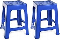 Vista 20 de Mintra Home - Taburetes de plástico ligeros, paquete de 2 (18 pulgadas de altura, verde lima)