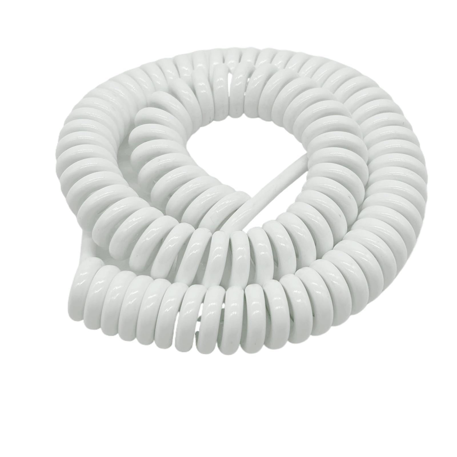 Spring Spiral Cable, Spring Spiral Wire 1.0mm2 17AWG 6 Meters Stretch PU Bare Copper Retractable 2/3 Cores(3 Cores)
